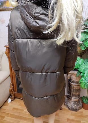 Зимова куртка пальто великого розміру батал курточка2 фото