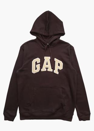 Худи gap heritage logo hoodie, turkish coffee brown1 фото