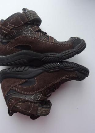 Коричневі шкіряні черевики sperry treadster2 фото
