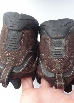 Коричневі шкіряні черевики sperry treadster4 фото