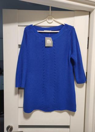 Новый синий свитер кофта джемпер