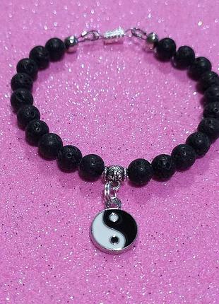 Распродажа. браслет лава-инь-янь 17 см.