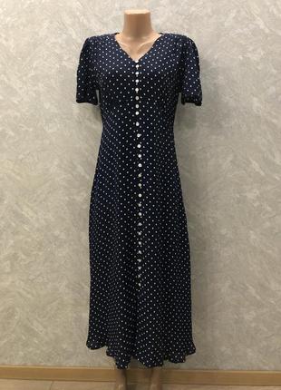 Сукня міді в горошок