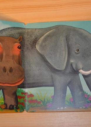Little to large wild animals, детская книга на английском6 фото