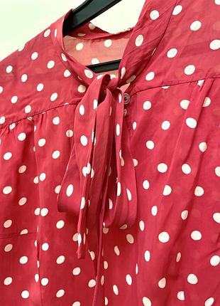 Рубашка-блуза в горох