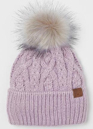 Теплая зимняя шапка h&m размер на 8-12 лет