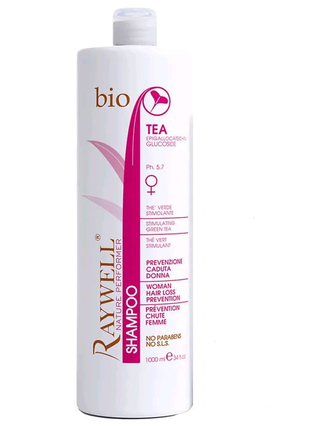 Шампунь против выпадения волос raywell bio tea shampoo 1000 мл1 фото