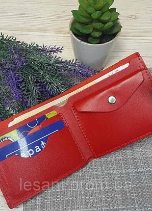 Гаманець жіночий натуральна шкіра червоний