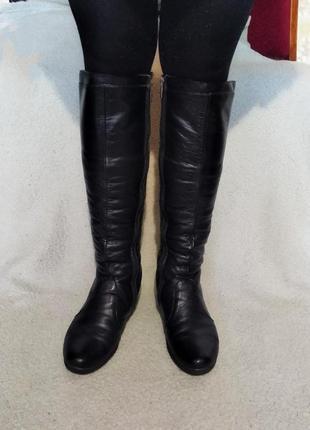 Сапоги зимние женские черные 39 р. натуральная кожа