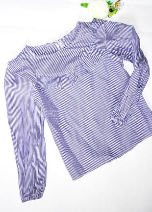 Блуза в смужку nutmeg 6-7 років (рукав 41, шир.33)