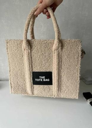 Сумка шопер пушистая tote bag