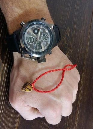 Комплект армейские часы amst + клатч baellerry business black