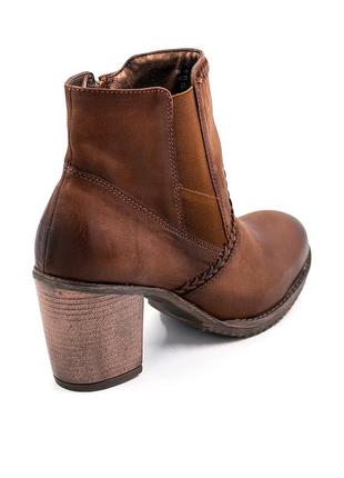 Кожаные демисезонные / осенние/ весенние/ ботинки на толстом каблуке 36-37  рaзмeр  marco bonelli 🇮🇹3 фото