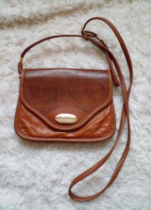 Сумочка кожаная через плече