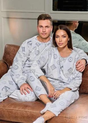 Тепла піжама для чоловіків та жінок 🏷️