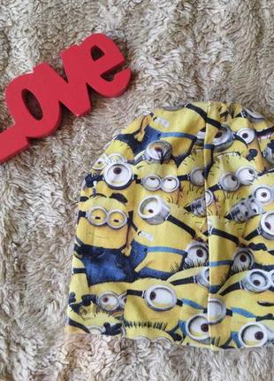 Детская шапочка,шапка для мальчика миньоны,minions,h&m,демисезонная6 фото