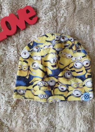 Детская шапочка,шапка для мальчика миньоны,minions,h&m,демисезонная1 фото