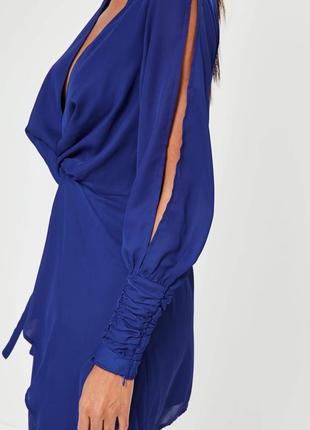 Стильное синие платье от missguided3 фото