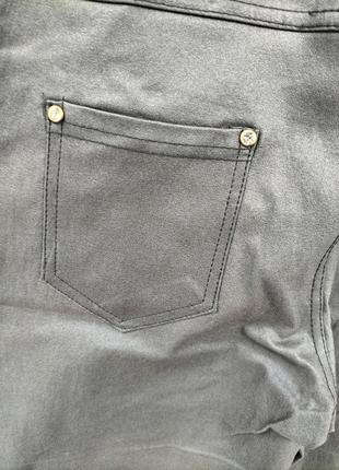 Крутые джинсы имитация кожи8 фото