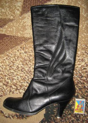 Классные сапожки еврозима, весна-осень! кожа