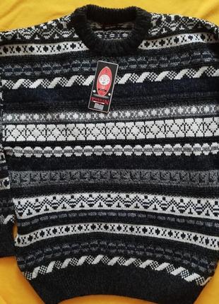 ❇️ теплий, якісний светр в геометричний принт (р.m-l)2 фото
