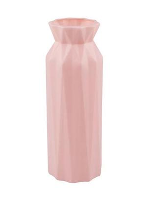 Розовая ваза в скандинавском стиле, пластиковая круглая, модная простая каплестойкая меламиновая, домашние украшения