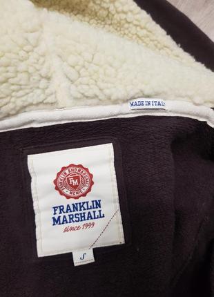 Тепла італійська кофта з капюшоном franklin marshall5 фото