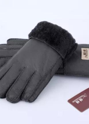 ⛔натуральные кожаные перчатки на натуральной овчине овчине теплющие мужские перчатки