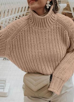 Брендовий светр-стоєчка nly trend, розмір s/m