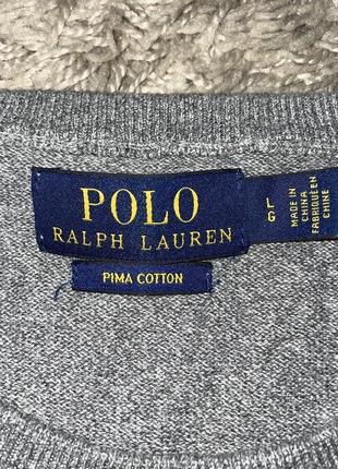 Пуловер polo ralph lauren pima cotton, оригінал, розмір l4 фото