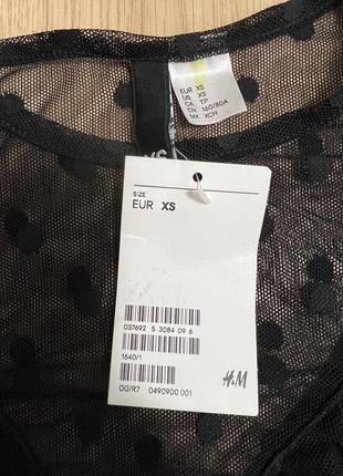 Сітчаста блуза h&m3 фото