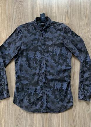 Мужская хлопковая рубашка с принтом digel move