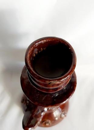 Подсвечник майолика керамика винтажная опошня