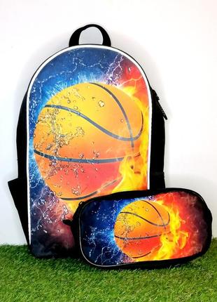 Набір рюкзак і пенал баскетбол