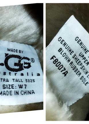 Женские угги ugg australia оригинал натуральная кожа и шерсть8 фото