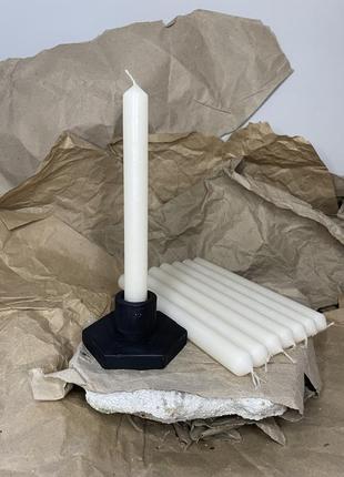 Підсвічник для столової свічки з бетону