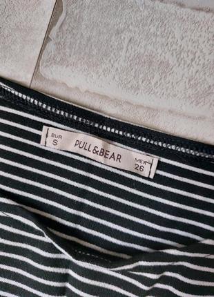 Платье узкое в обтяжку приталенное полосатое pull&bear5 фото