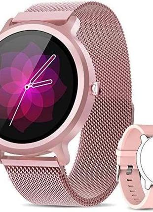 Женские смарт-часы naixues smartwatch ip68 с 24 спортивными режимами, монитором сердечного ритма