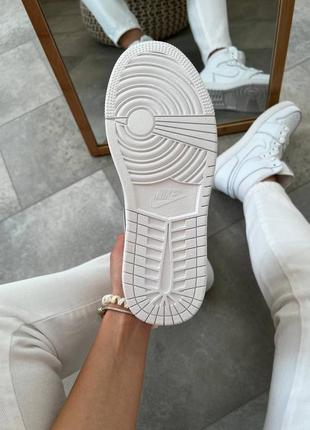 Жіночі кросівки nike air jordan high all white7 фото