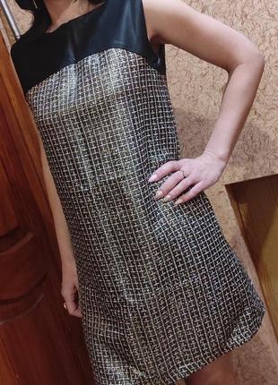 Вечірнє святкове плаття золотиста новорічна сукня в вінтажному стилі