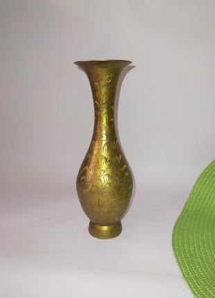 Ваза, латунь,индийская ваза,антиквариат1 фото