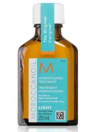 Восстанавливающее масло для тонких и светлоокрашенных волос moroccanoil treatment, 25 мл1 фото