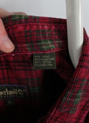 Вінтажна оксамитова сорочка timberland weathergear vintage velvet chekered shirt3 фото