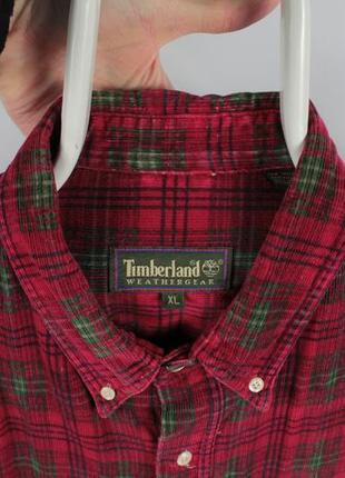 Вінтажна оксамитова сорочка timberland weathergear vintage velvet chekered shirt2 фото