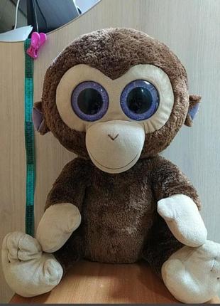 М'яка іграшка мавпочка велика м'яка іграшка мавпа подарунок іграшка 50 45 глазастік4 фото