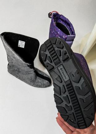 Зимові чоботи сапоги сноубутси з валянком columbia youth powderbug forty print snow boot 5
