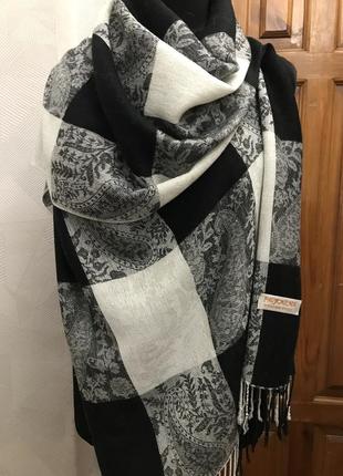 Палантин шаль  (пашміна+шовк)