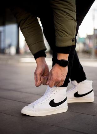 Зимові чоловічі кросівки nike blazer mid 77, мужские зимние кроссовки найк