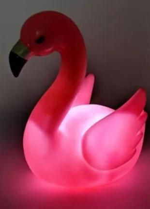 Нічник дитячий рожевий фламінго flamingo light (ave)1 фото
