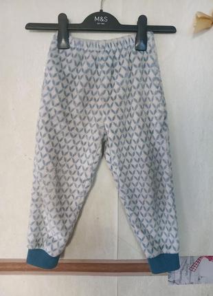 Товсті теплі піжамні штани р.3-4 років